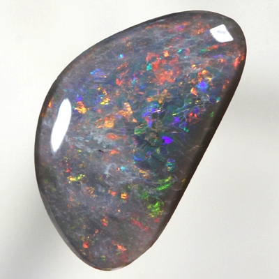 SOLID BLACK OPAL Loaded with bright fire